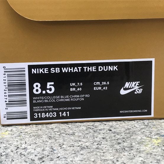 Nike Dunk SB Low What The Dunk Sneaker 318403-141 - EUR FASHION
