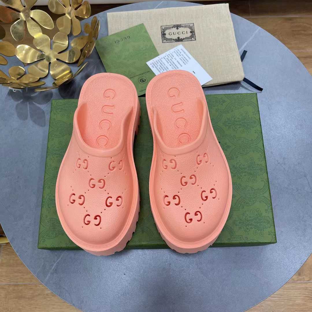 Gucci rosa Gummi-Pantoletten - EUR FASHION