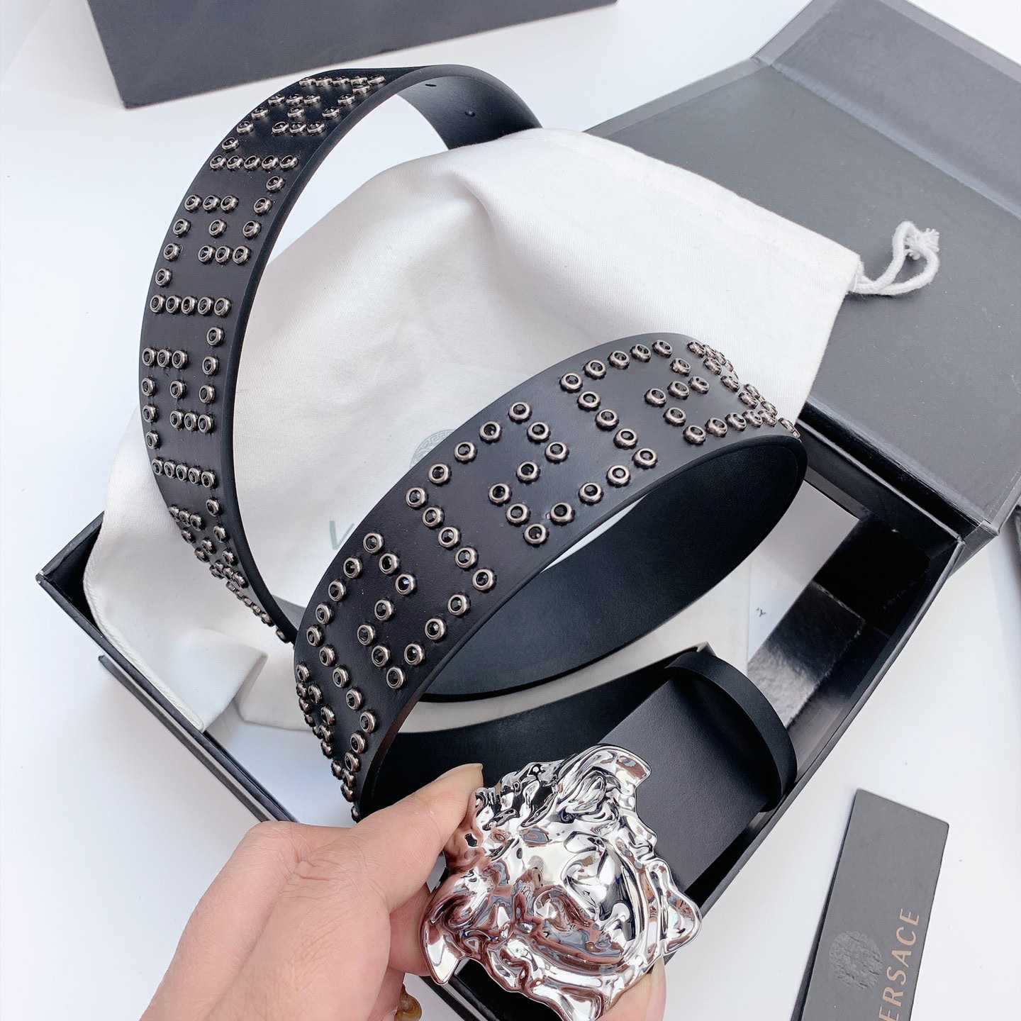 Versace Medusa Ledergürtel 40 mm - EUR FASHION