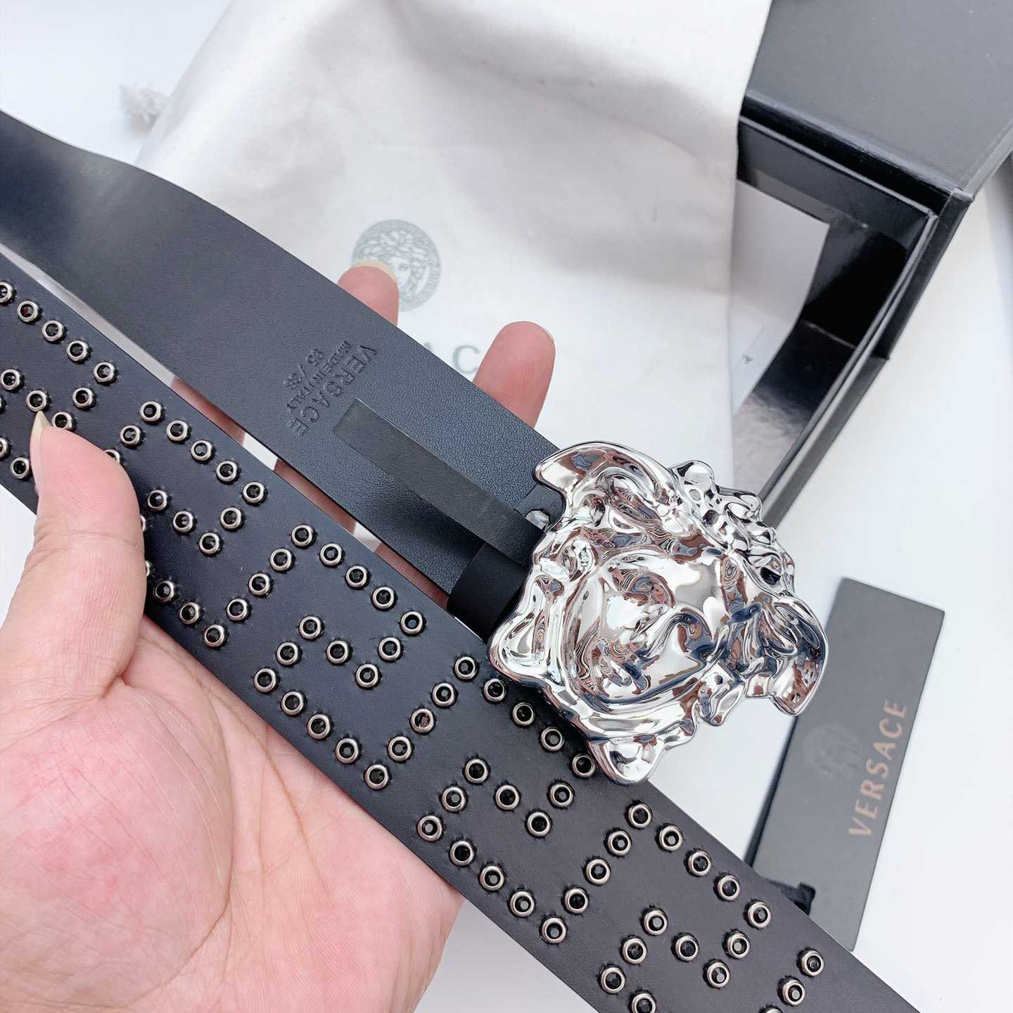 Versace Medusa Ledergürtel 40 mm - EUR FASHION
