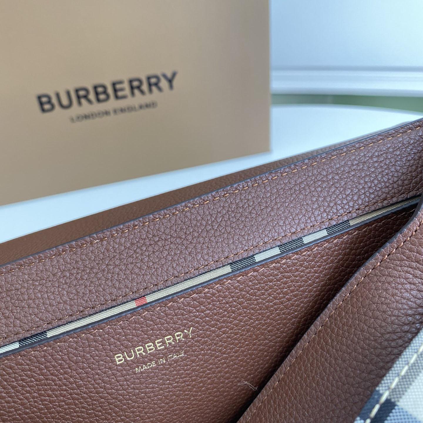 Burberry Umhängetasche mit Vintage-Check und Ledernote (25–18–8,5 cm) - EUR FASHION