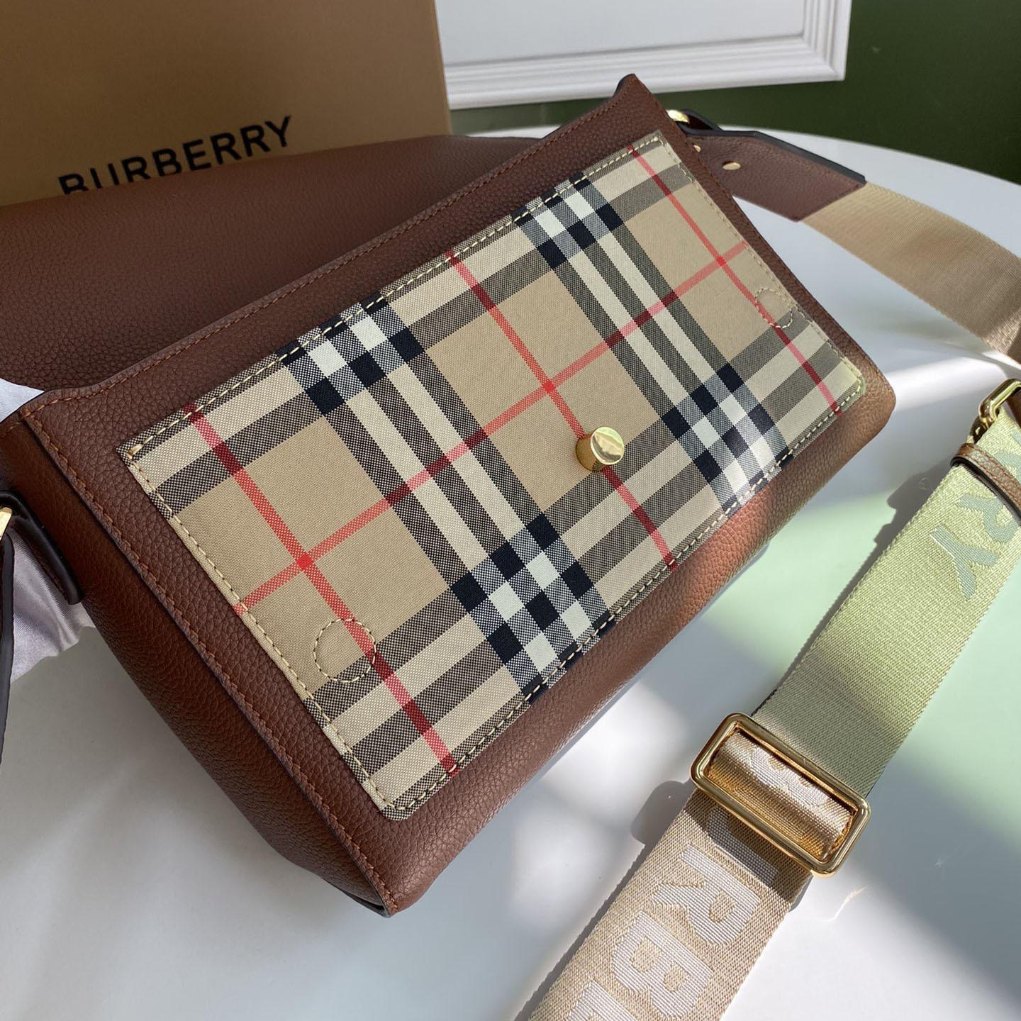 Burberry Umhängetasche mit Vintage-Check und Ledernote (25–18–8,5 cm) - EUR FASHION