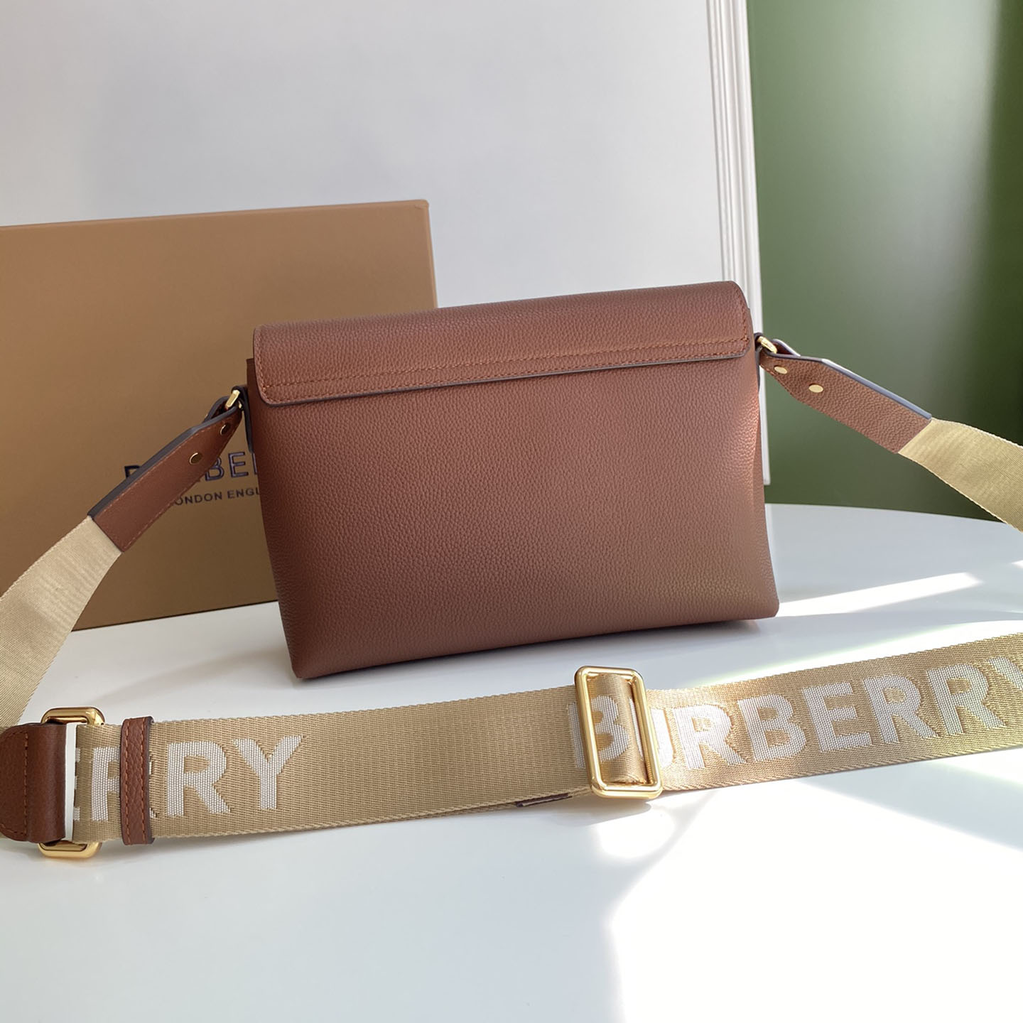 Burberry Umhängetasche mit Vintage-Check und Ledernote (25–18–8,5 cm) - EUR FASHION