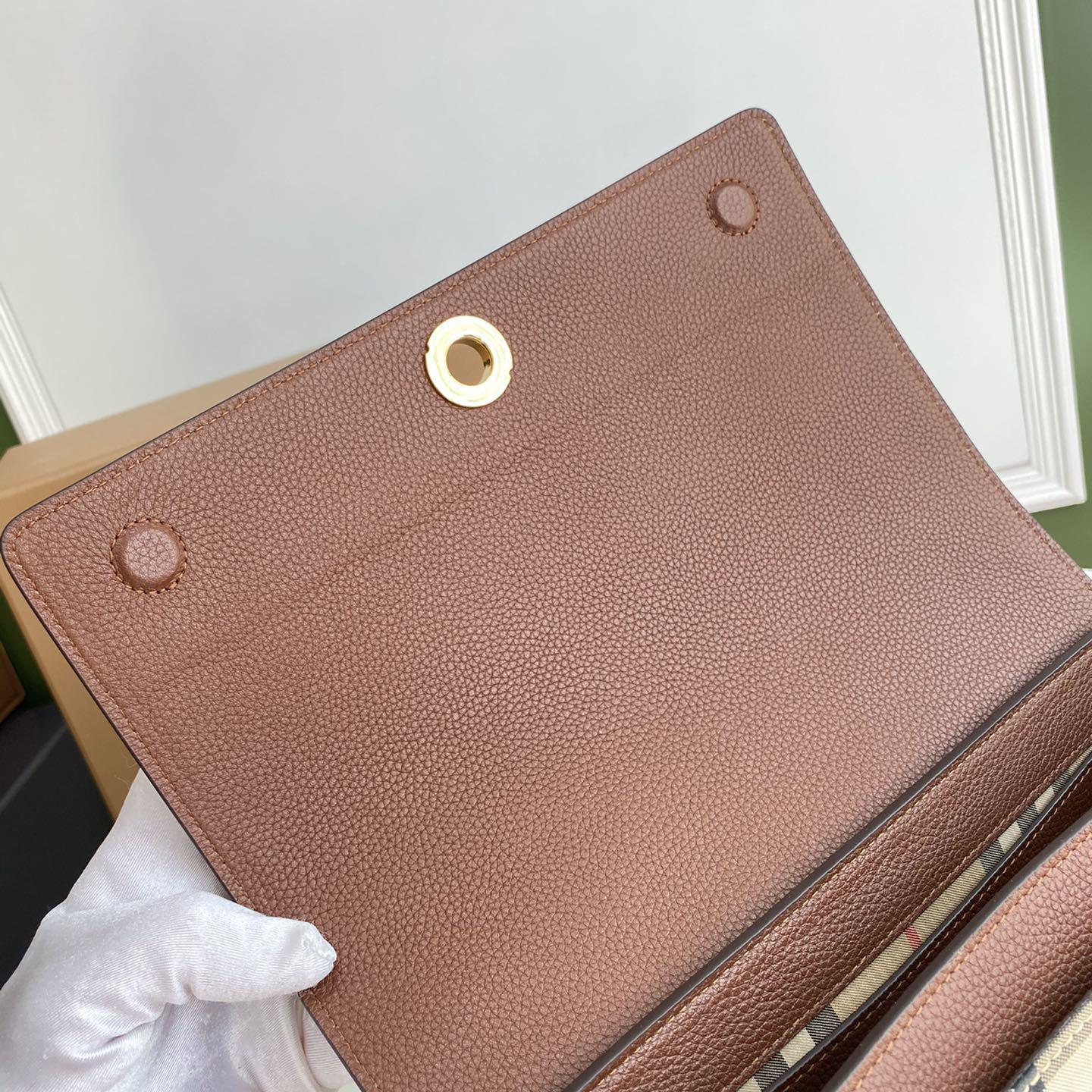 Burberry Umhängetasche mit Vintage-Check und Ledernote (25–18–8,5 cm) - EUR FASHION