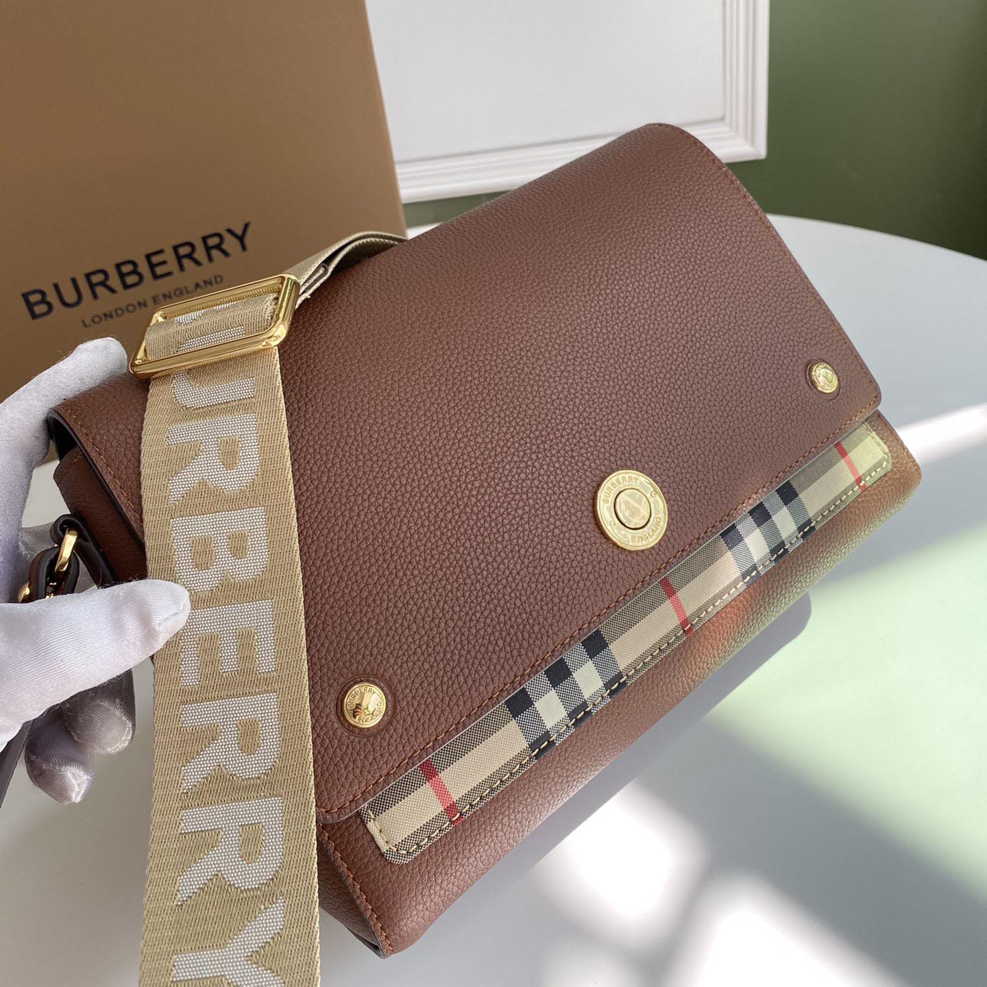 Burberry Umhängetasche mit Vintage-Check und Ledernote (25–18–8,5 cm) - EUR FASHION