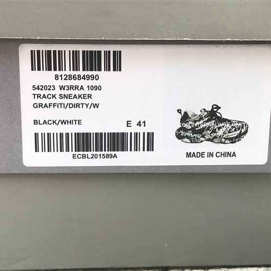 Balenciaga Track Graffiti-Sneaker in Schwarz - EUR FASHION
