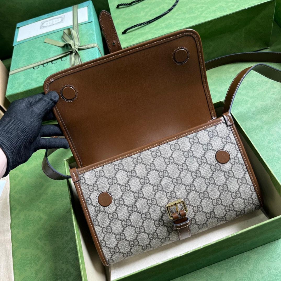 Gucci GG Messenger Bag mit ineinandergreifendem G (25,4–17–7,8 cm) - EUR FASHION