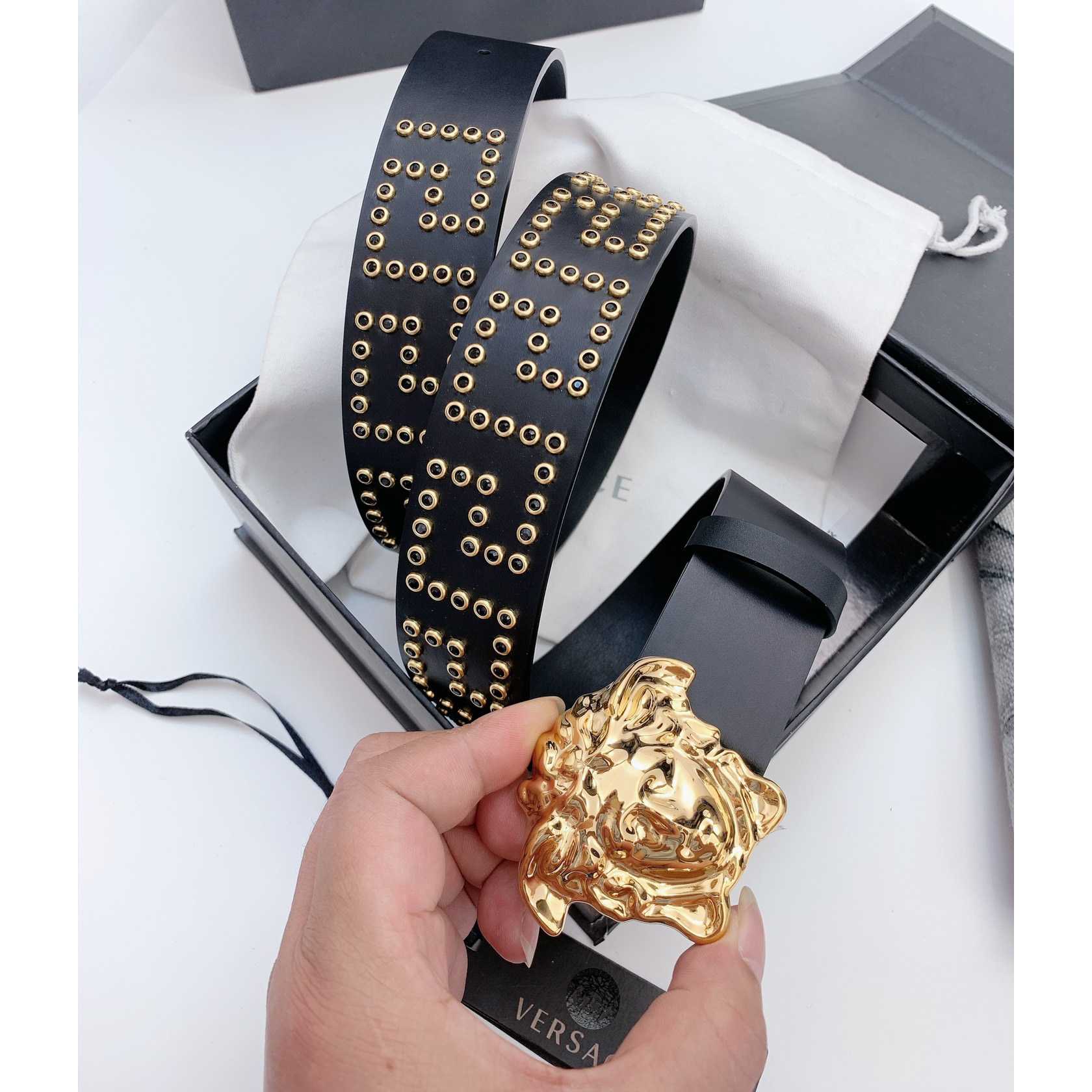 Versace Medusa Ledergürtel 40 mm - EUR FASHION