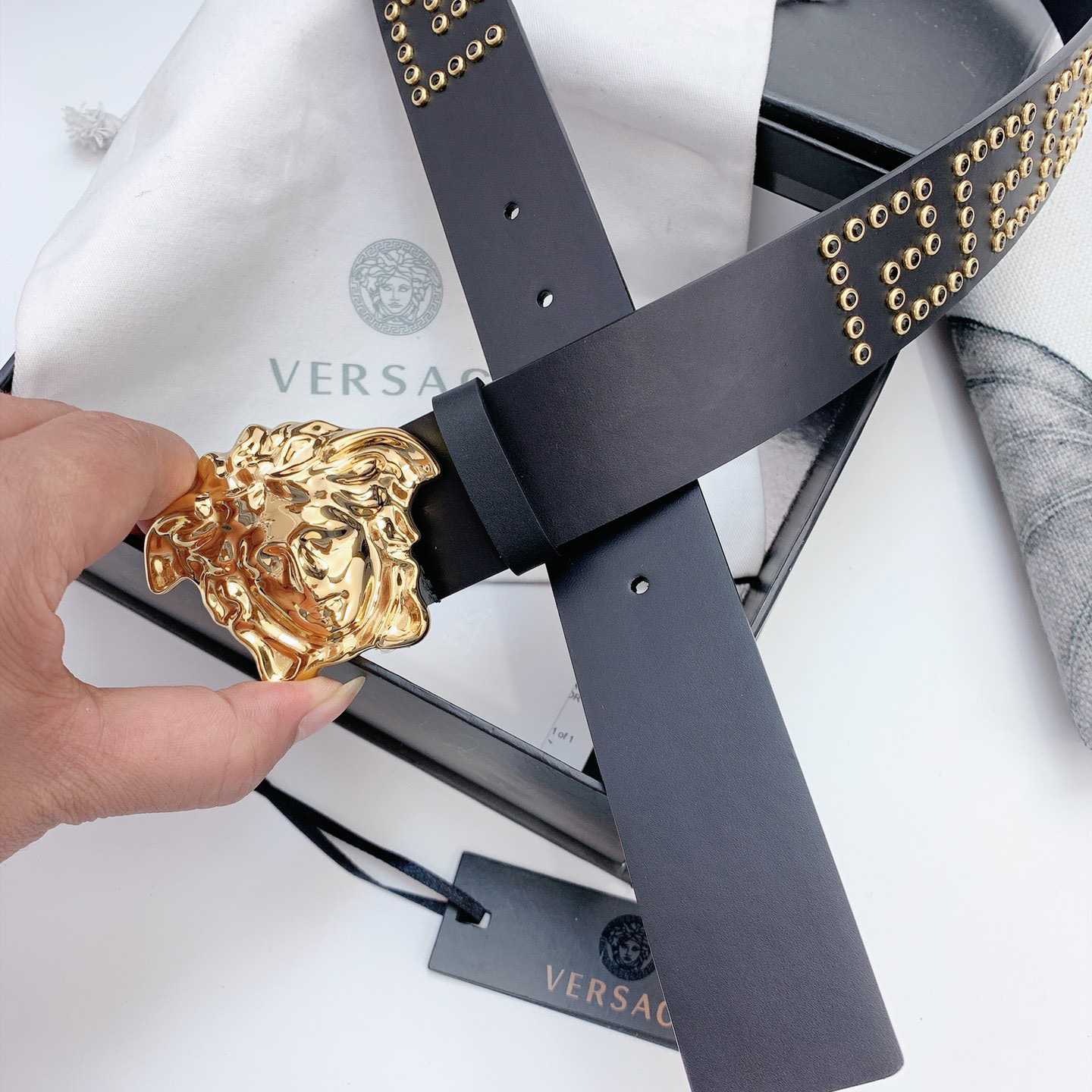 Versace Medusa Ledergürtel 40 mm - EUR FASHION