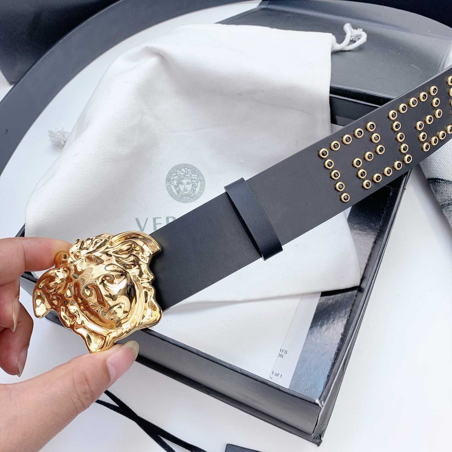 Versace Medusa Ledergürtel 40 mm - EUR FASHION