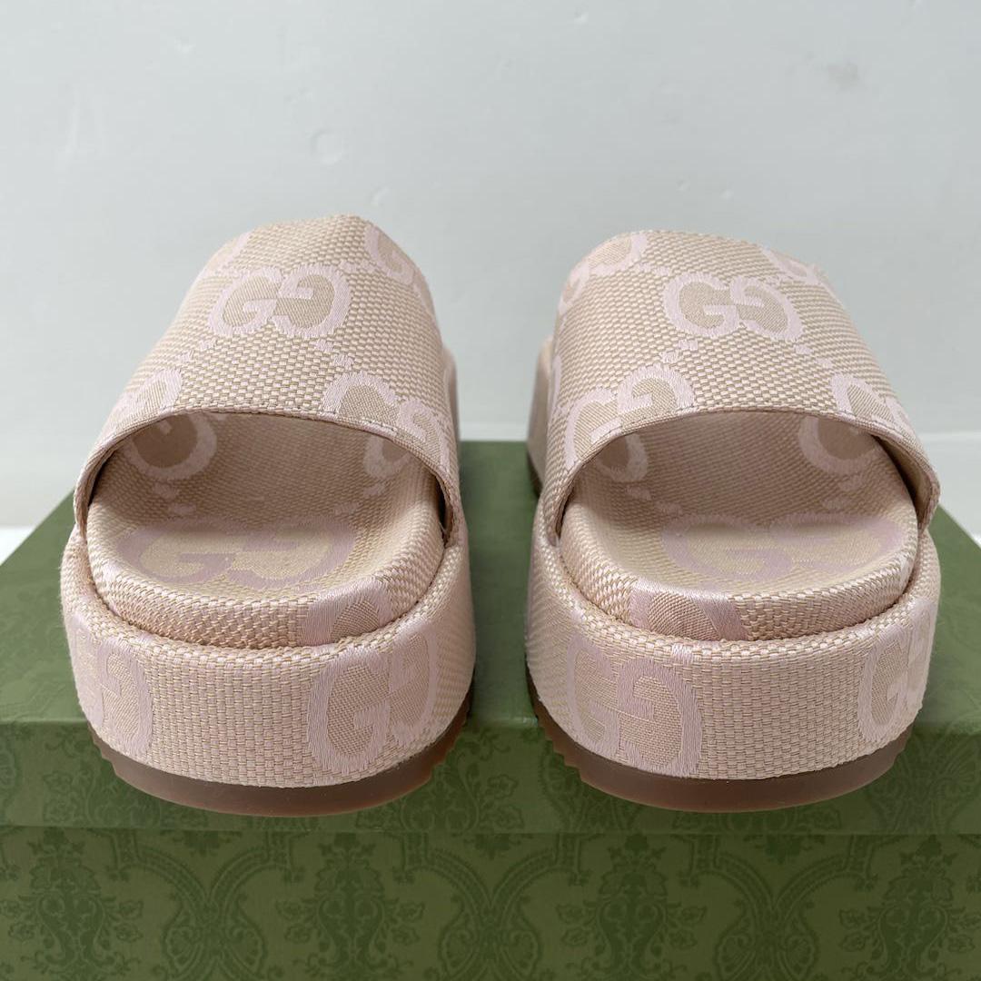 Gucci Jumbo GG Plateau-Slide-Sandale für Damen - EUR FASHION