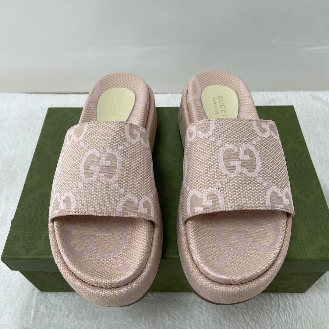 Gucci Jumbo GG Plateau-Slide-Sandale für Damen - EUR FASHION
