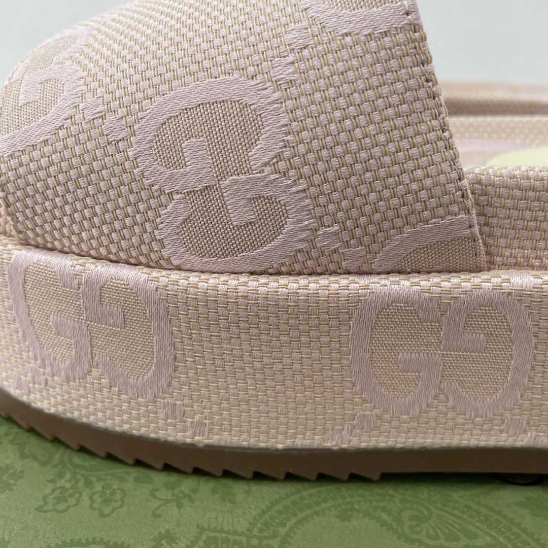 Gucci Jumbo GG Plateau-Slide-Sandale für Damen - EUR FASHION