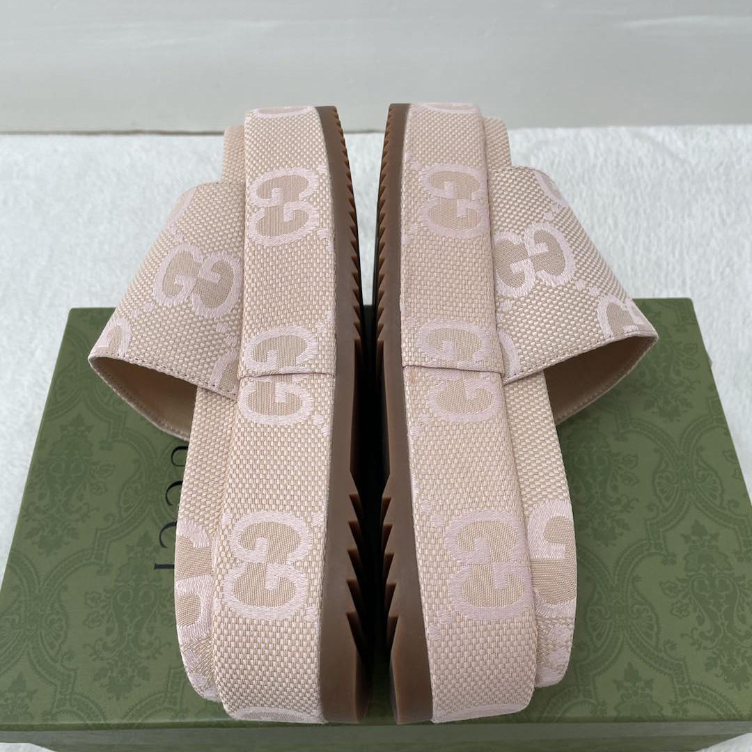 Gucci Jumbo GG Plateau-Slide-Sandale für Damen - EUR FASHION