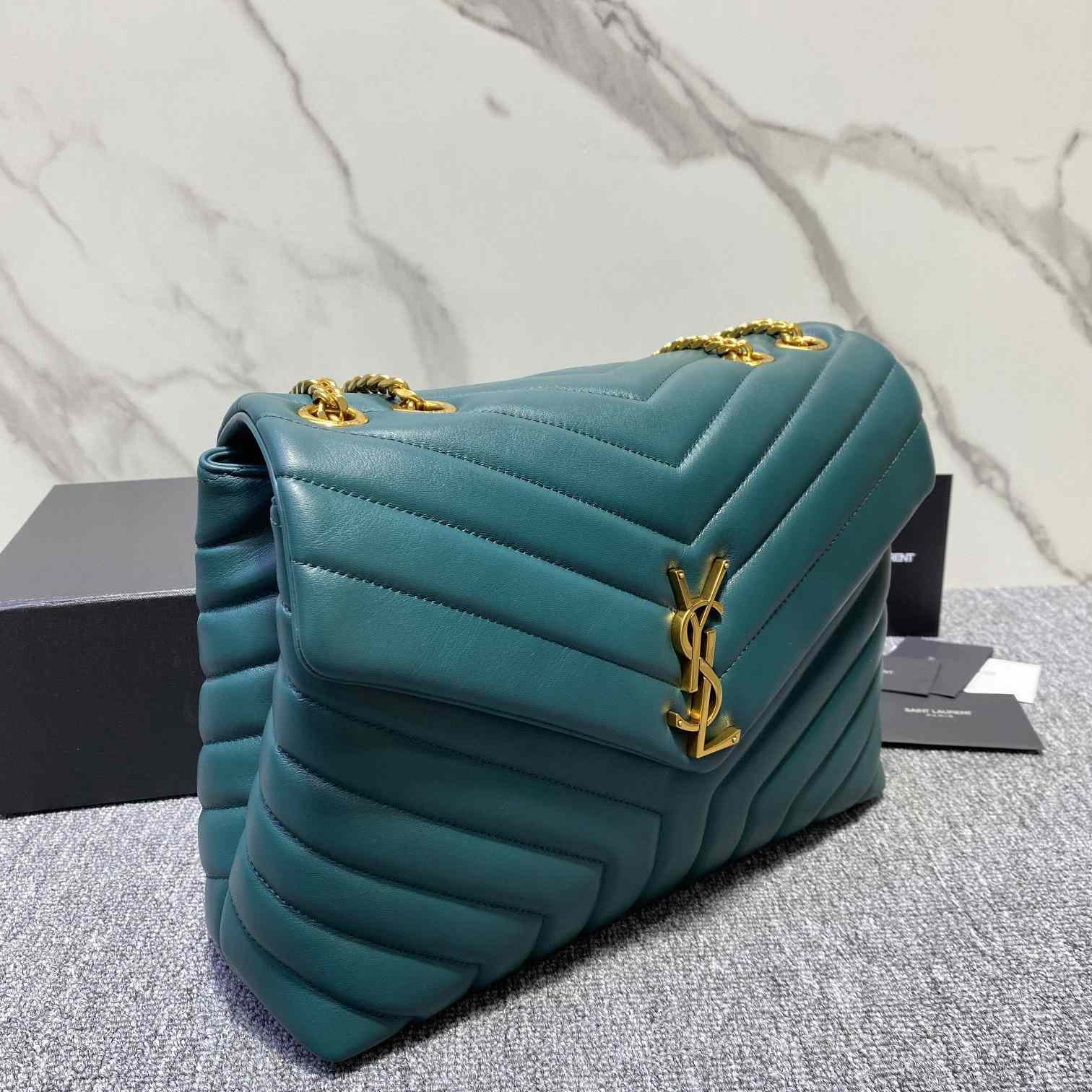 Saint Laurent Loulou mittelgroße Umhängetasche mit Kette - EUR FASHION