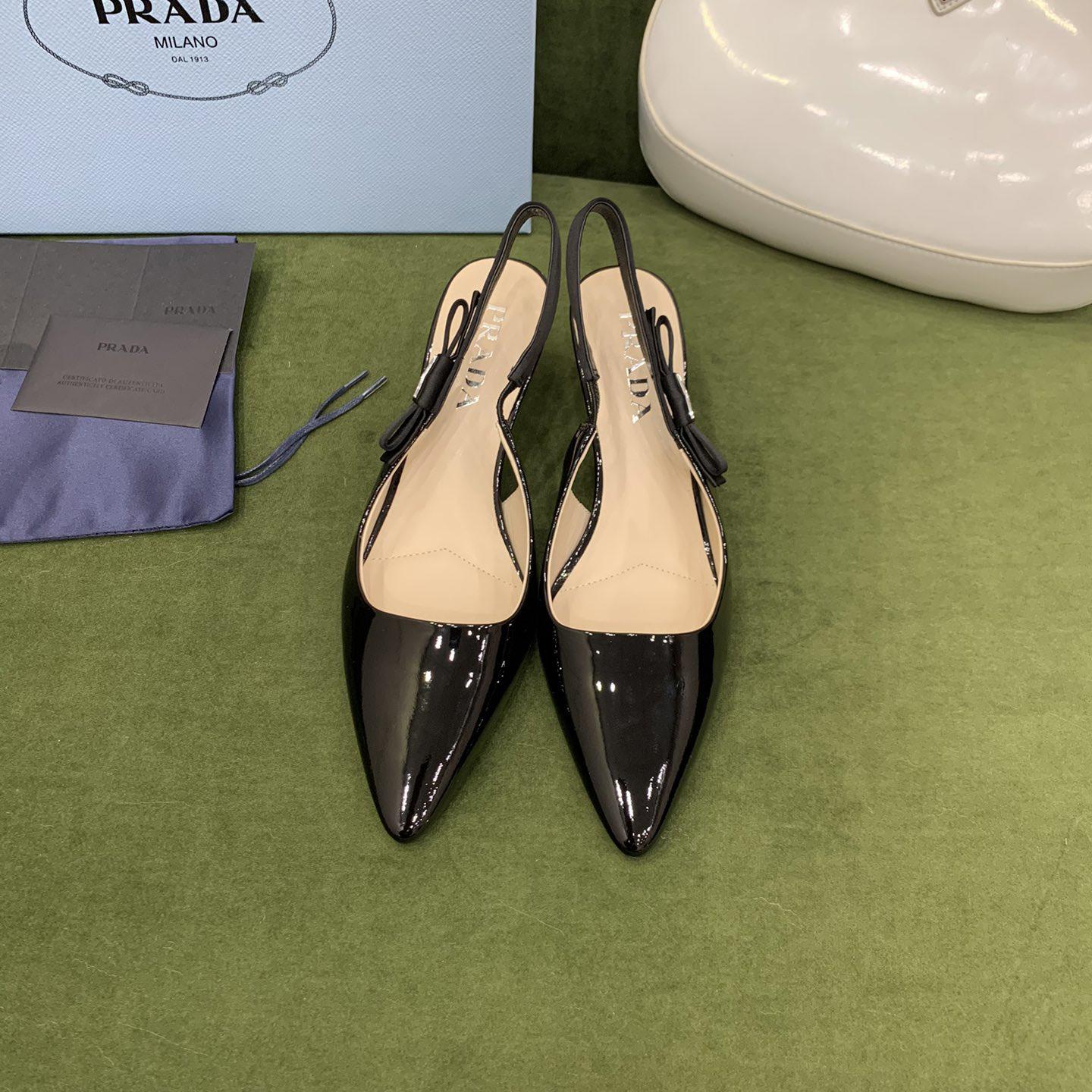 Prada-Slingbacks aus Lackleder - EUR FASHION