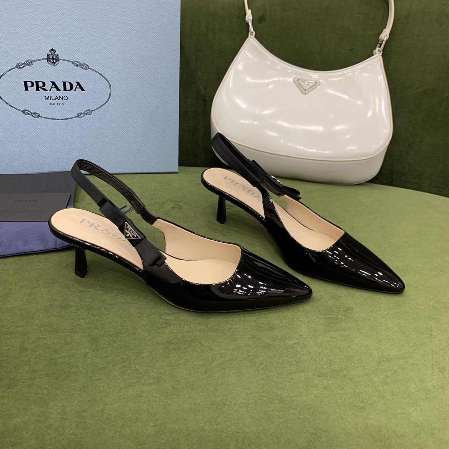 Prada-Slingbacks aus Lackleder - EUR FASHION