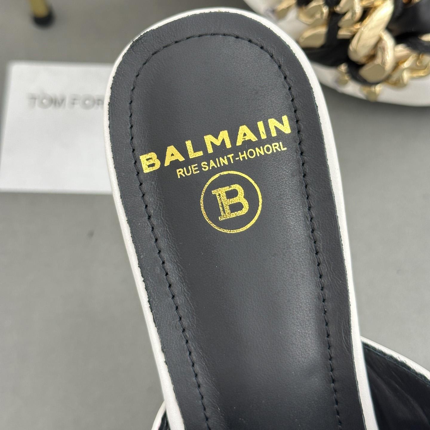 Balmain Pumps mit Kettengliederdetail, 110 mm - EUR FASHION