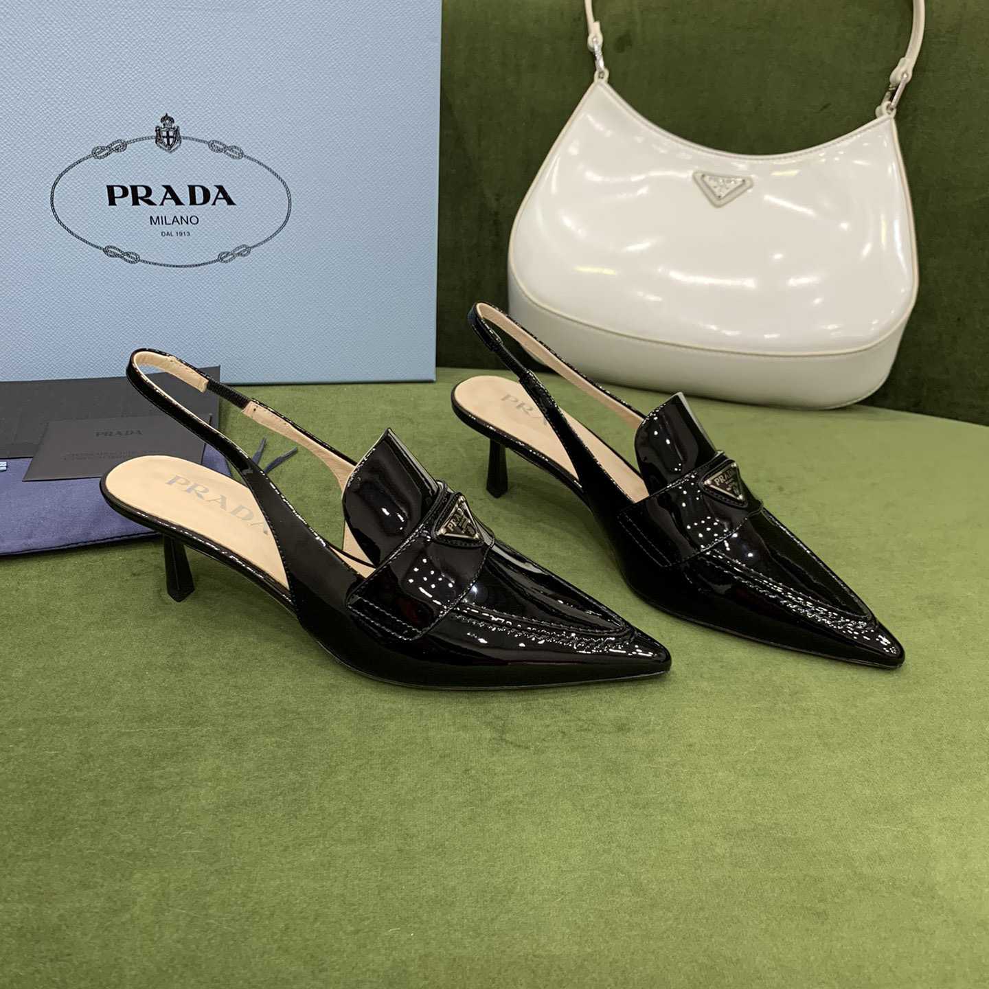 Prada-Slingbacks aus Lackleder - EUR FASHION