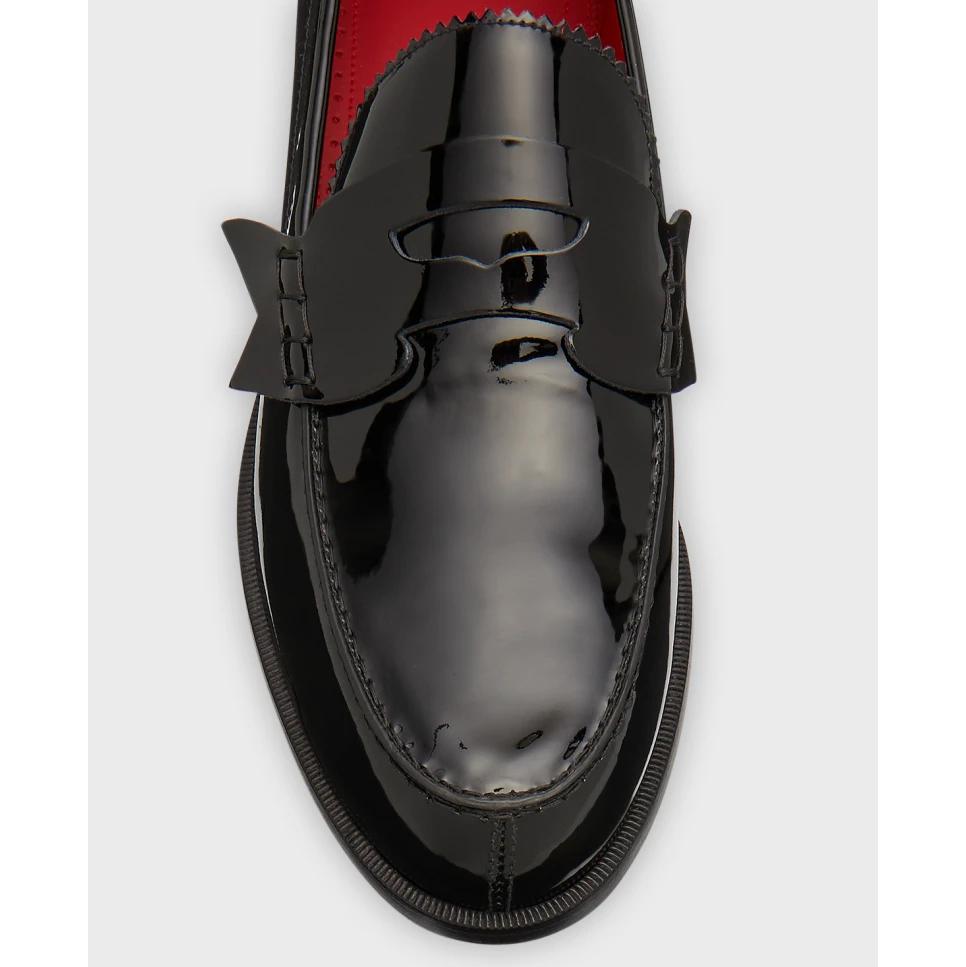 Christian Louboutin Herren-Penny-Loafer „No Penny“ aus Lackleder - EUR FASHION