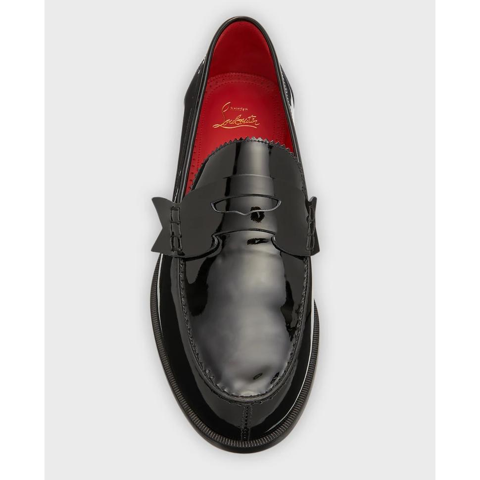 Christian Louboutin Herren-Penny-Loafer „No Penny“ aus Lackleder - EUR FASHION