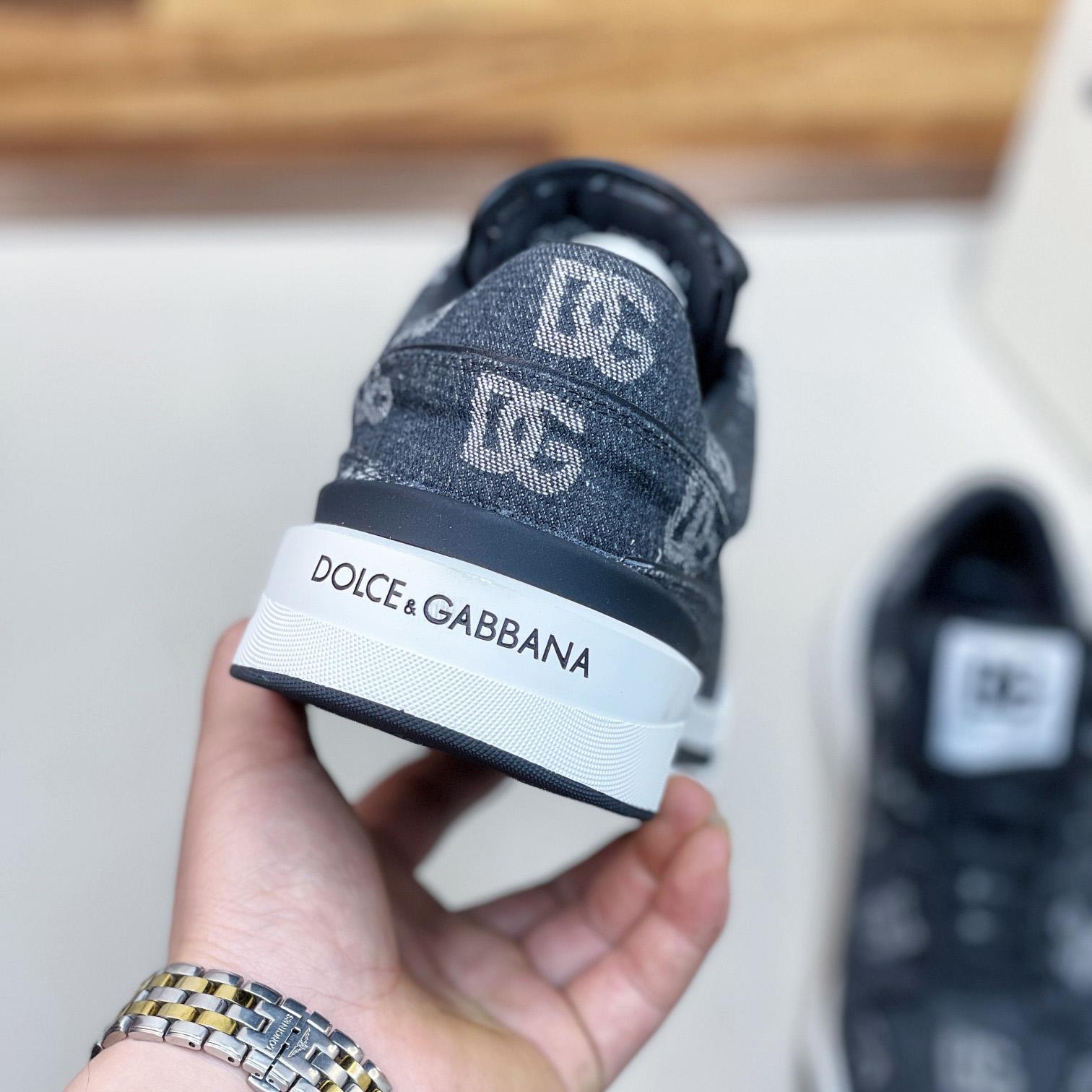 Dolce & Gabbana New Roma Sneakers mit Denim-Logo - EUR FASHION
