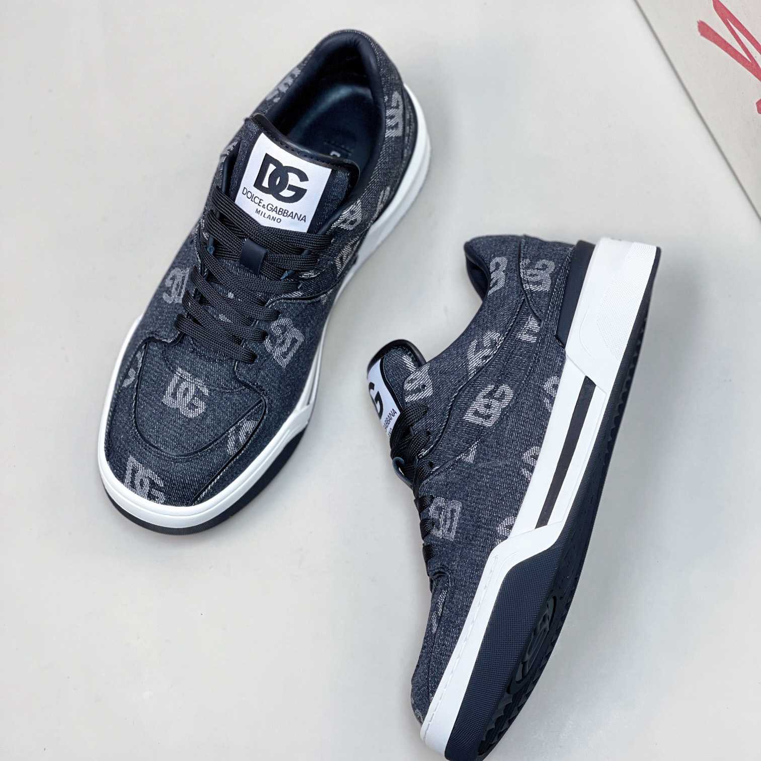 Dolce & Gabbana New Roma Sneakers mit Denim-Logo - EUR FASHION