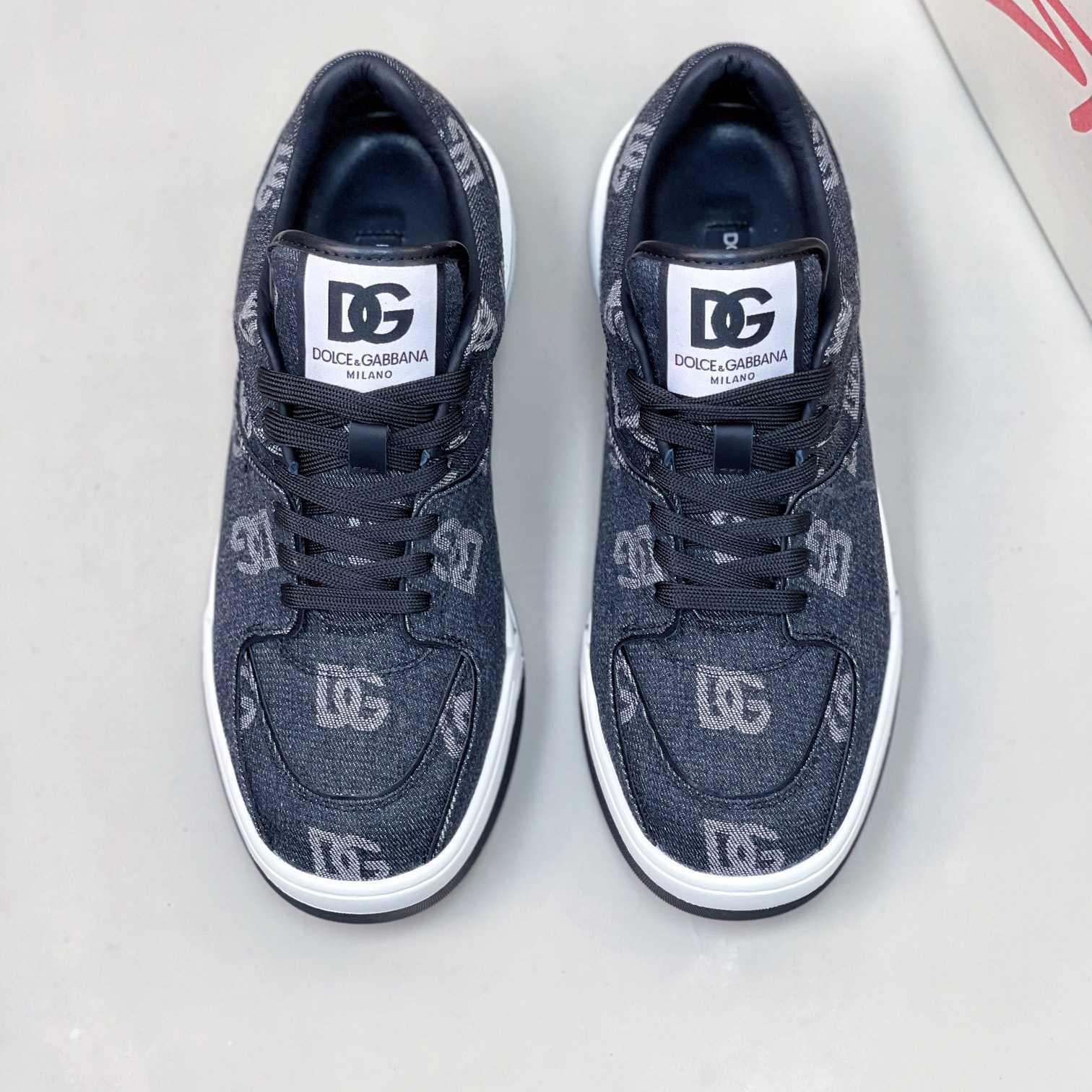 Dolce & Gabbana New Roma Sneakers mit Denim-Logo - EUR FASHION