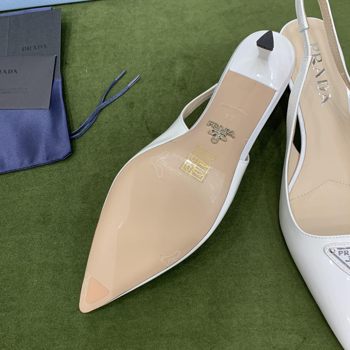 Prada Slingback-Pumps aus Lackleder - EUR FASHION