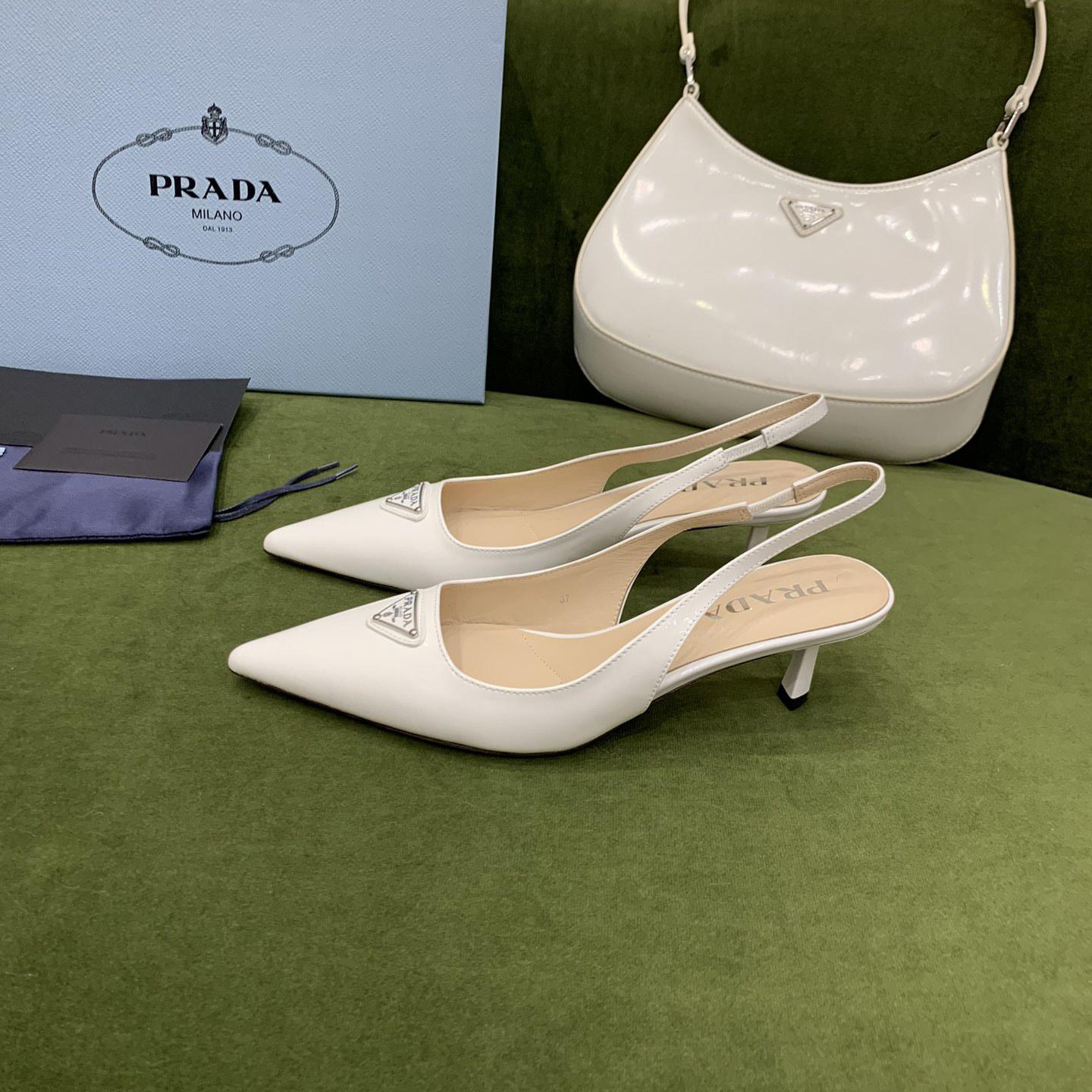 Prada Slingback-Pumps aus Lackleder - EUR FASHION