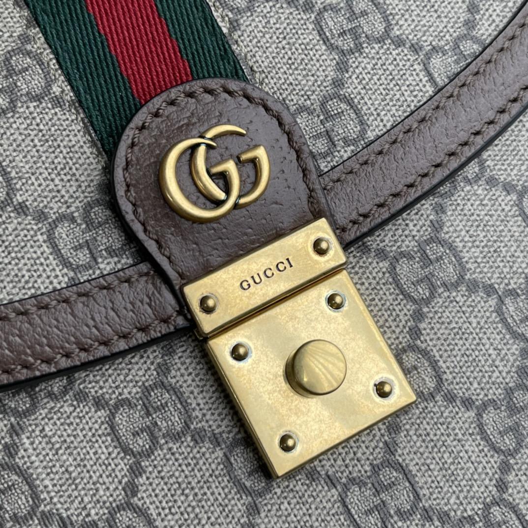 Gucci Ophidia GG Kleine Tasche mit Henkel oben (25–17,5–7 cm) - EUR FASHION