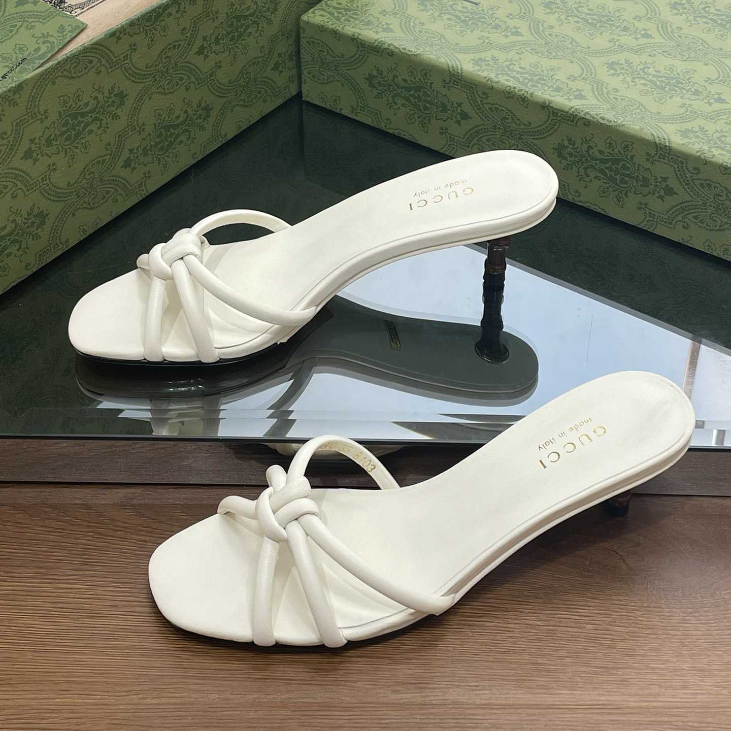 Gucci Damen-Slide-Sandale mit Bambus - EUR FASHION