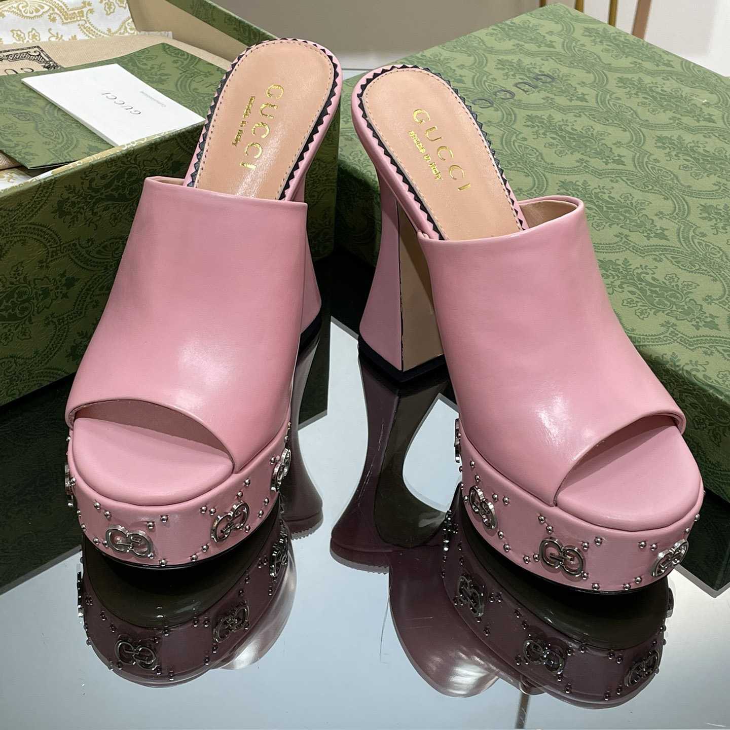 Gucci Damen-Plateau-Slide-Sandale - EUR FASHION