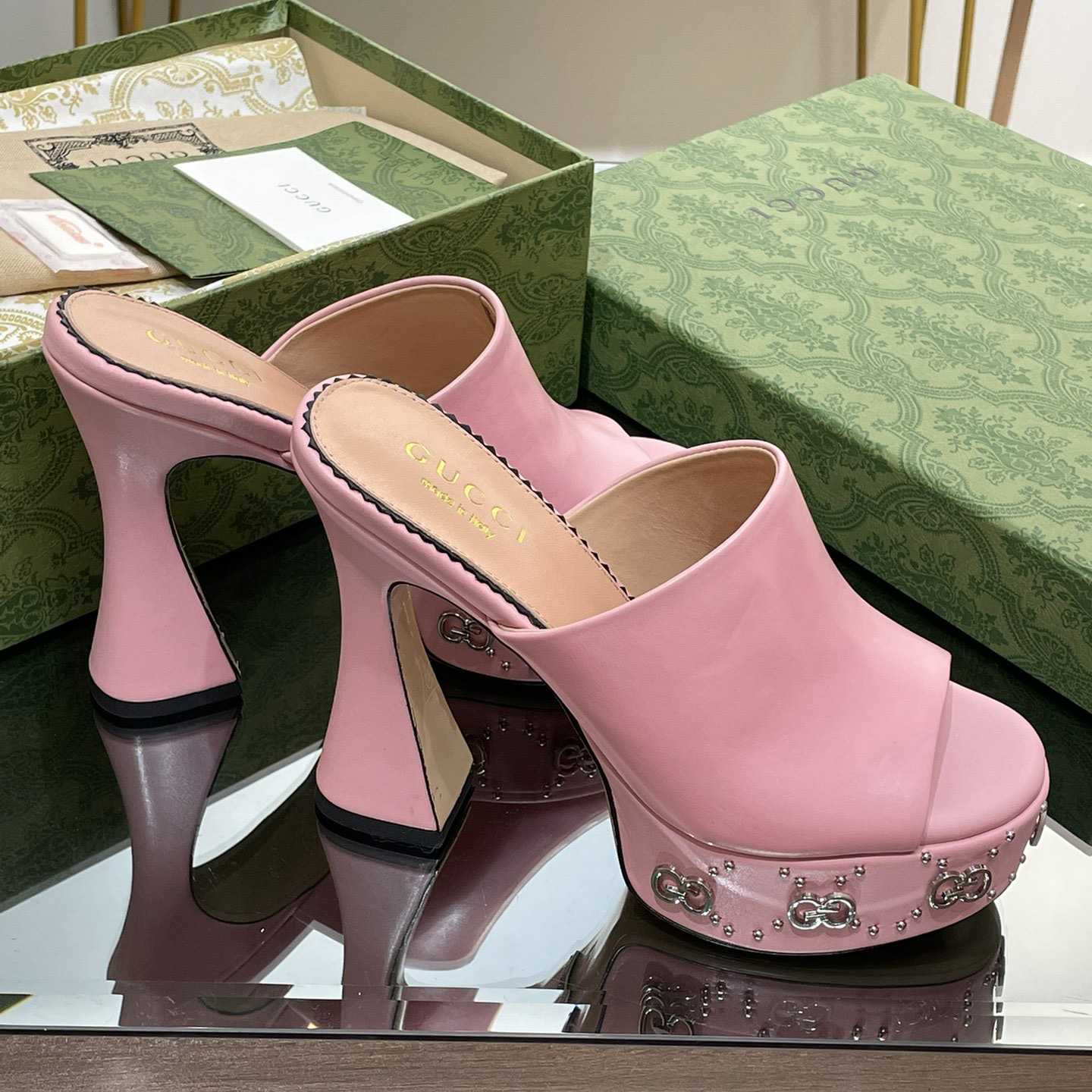 Gucci Damen-Plateau-Slide-Sandale - EUR FASHION
