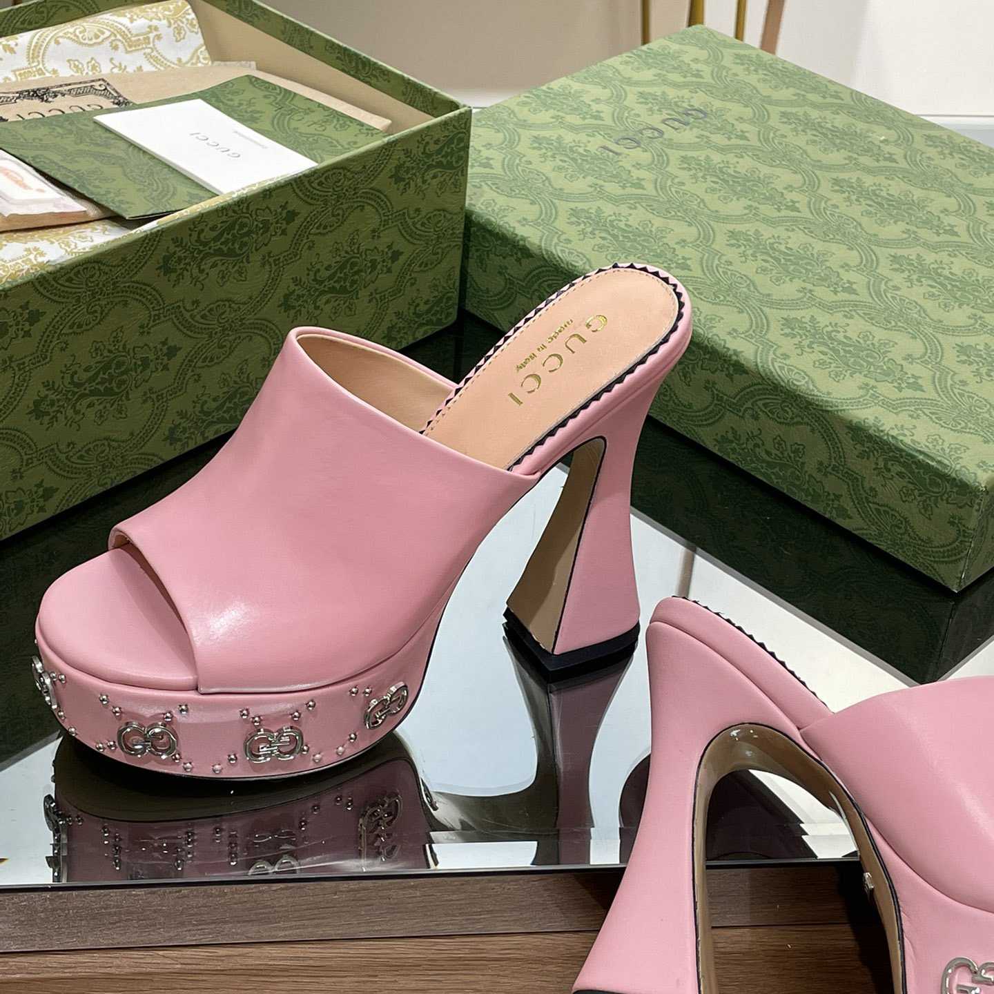 Gucci Damen-Plateau-Slide-Sandale - EUR FASHION