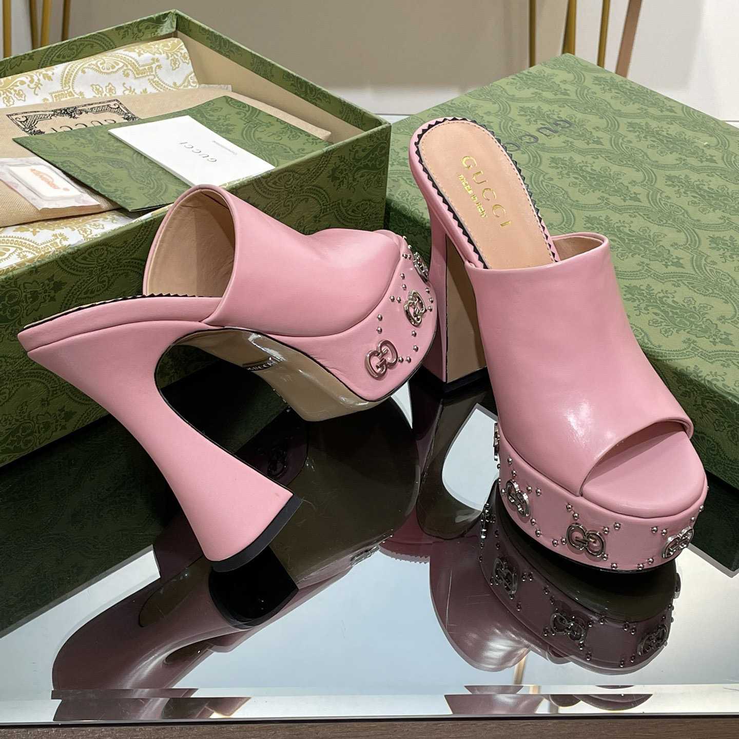 Gucci Damen-Plateau-Slide-Sandale - EUR FASHION
