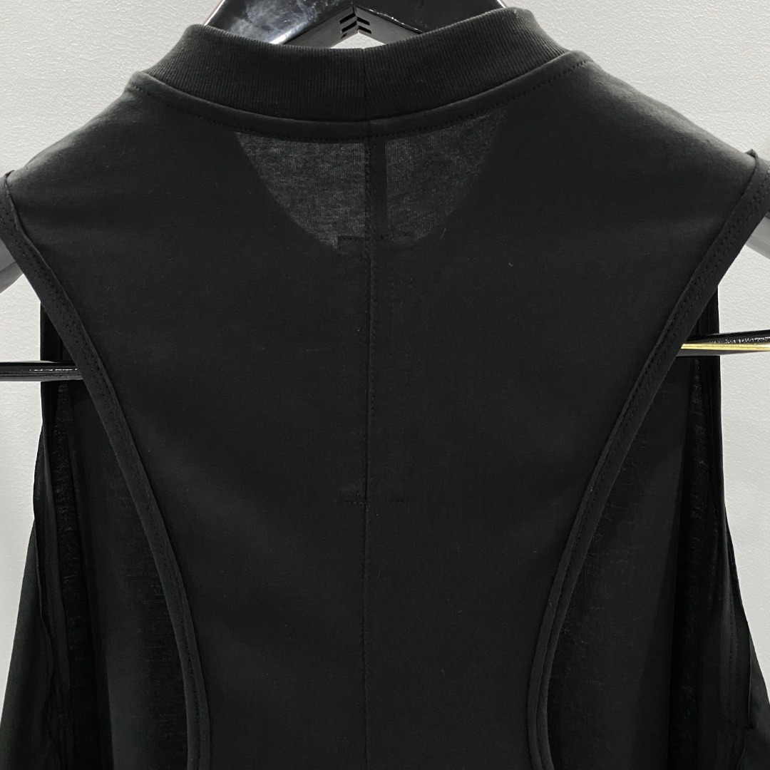 Rick Owens Baumwollweste mit Grafikdruck - EUR FASHION