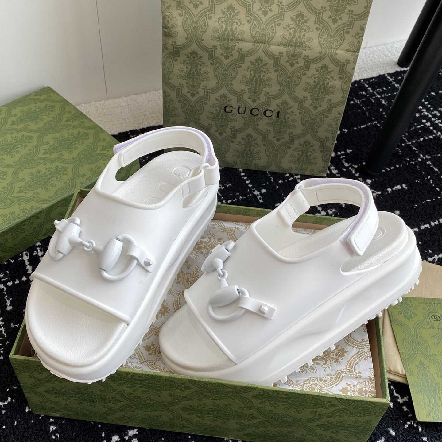 Gucci Horsebit Flatform-Sandale - EUR FASHION