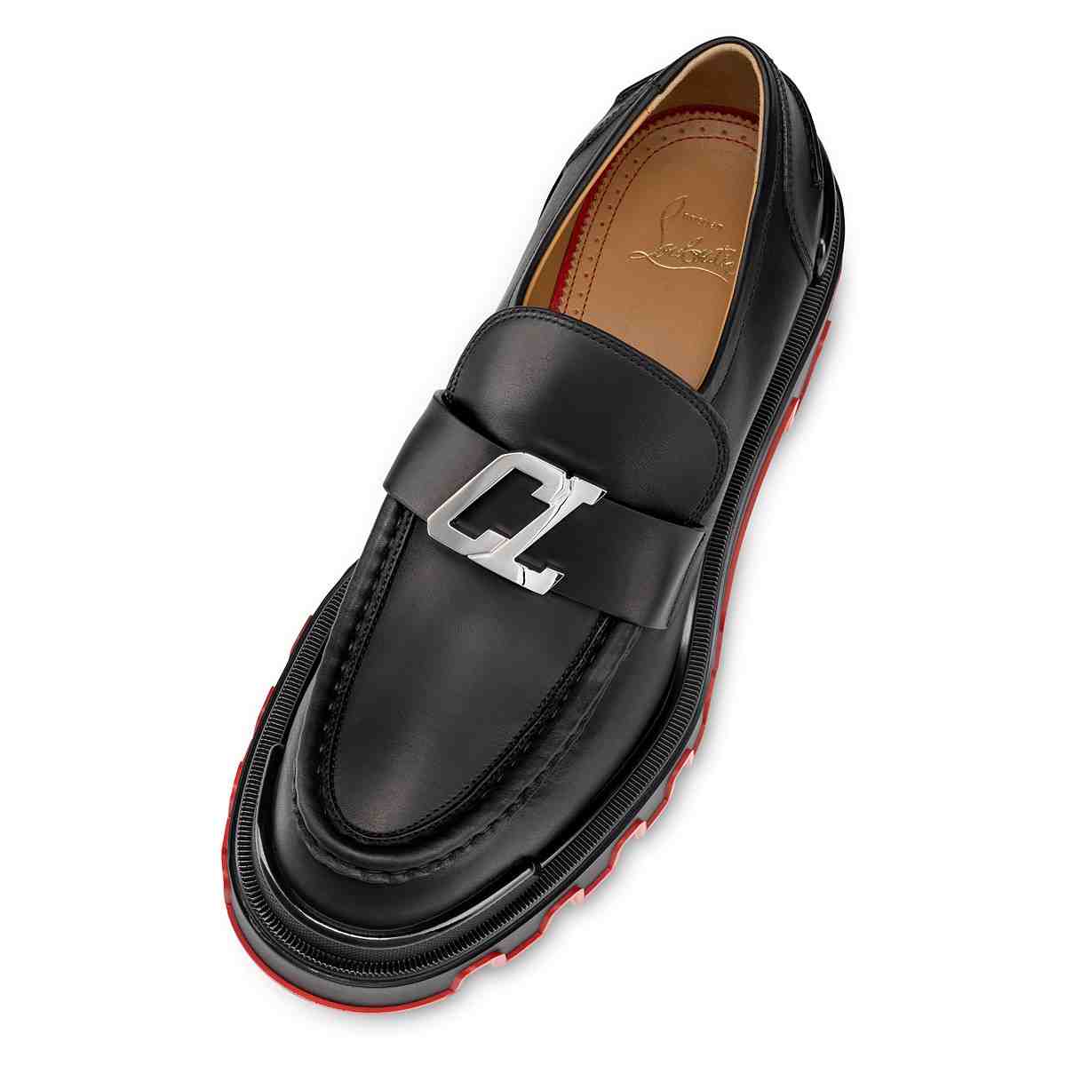 Christian Louboutin CL Moc Dune Loafers – Kalbsleder – Schwarz - EUR FASHION