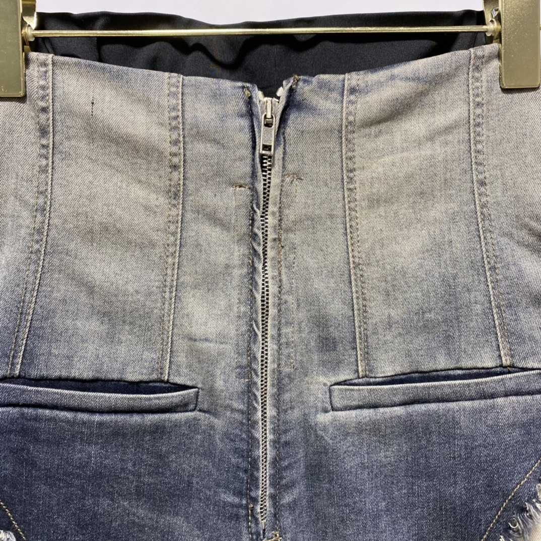 Rick Owens Jeansshorts mit hohem Schnitt - EUR FASHION