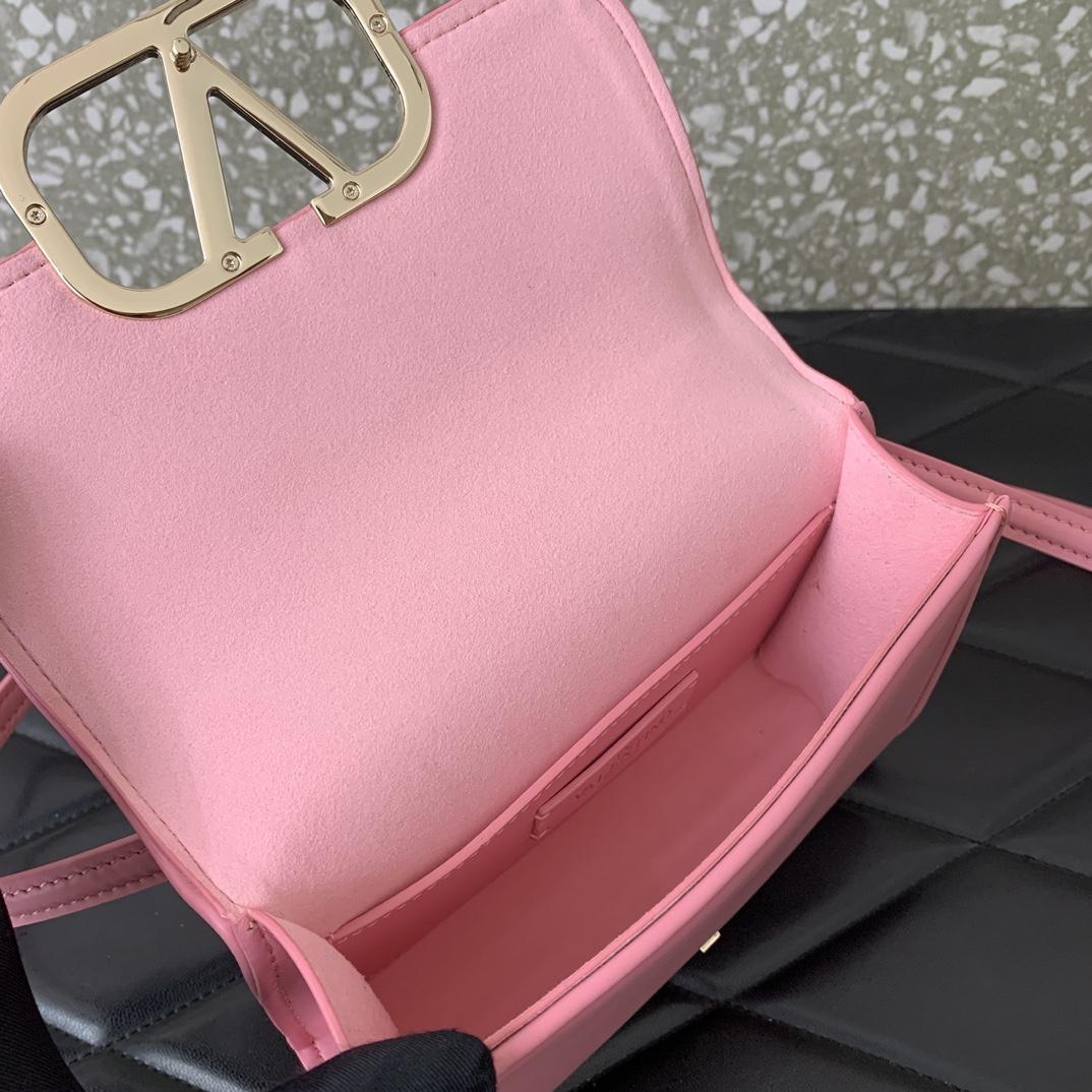 Valenti Kleine VLogo-Schultertasche aus Kalbsleder - EUR FASHION