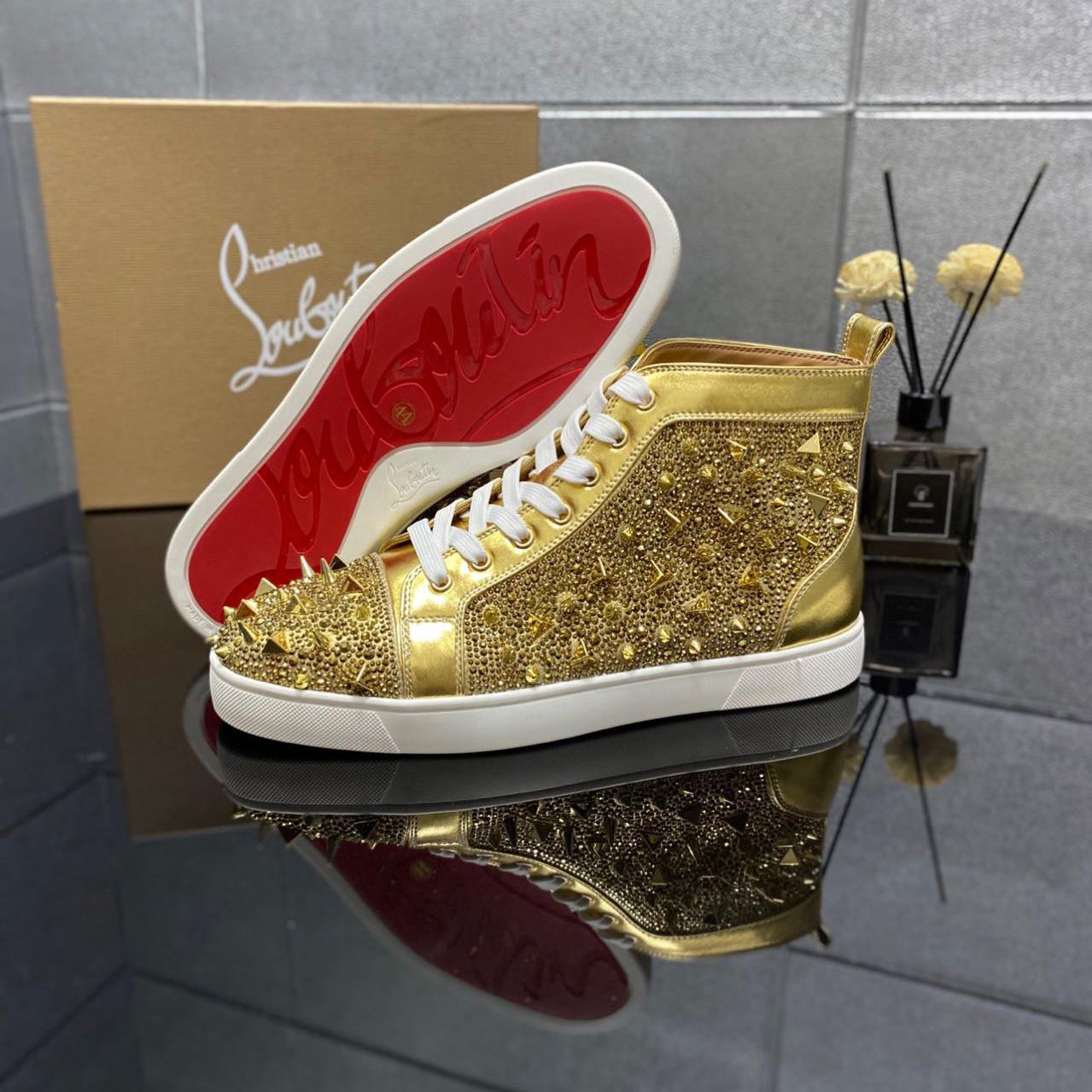 Christian Louboutin Full Diamond High-Top-Sneakers - EUR FASHION