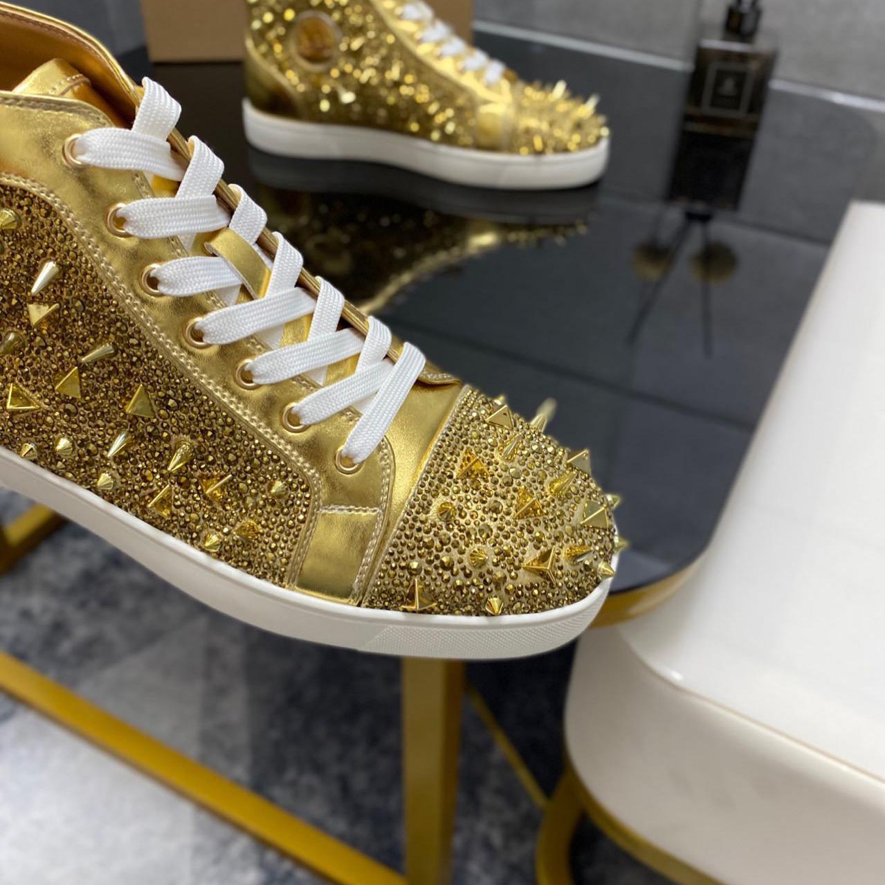 Christian Louboutin Full Diamond High-Top-Sneakers - EUR FASHION