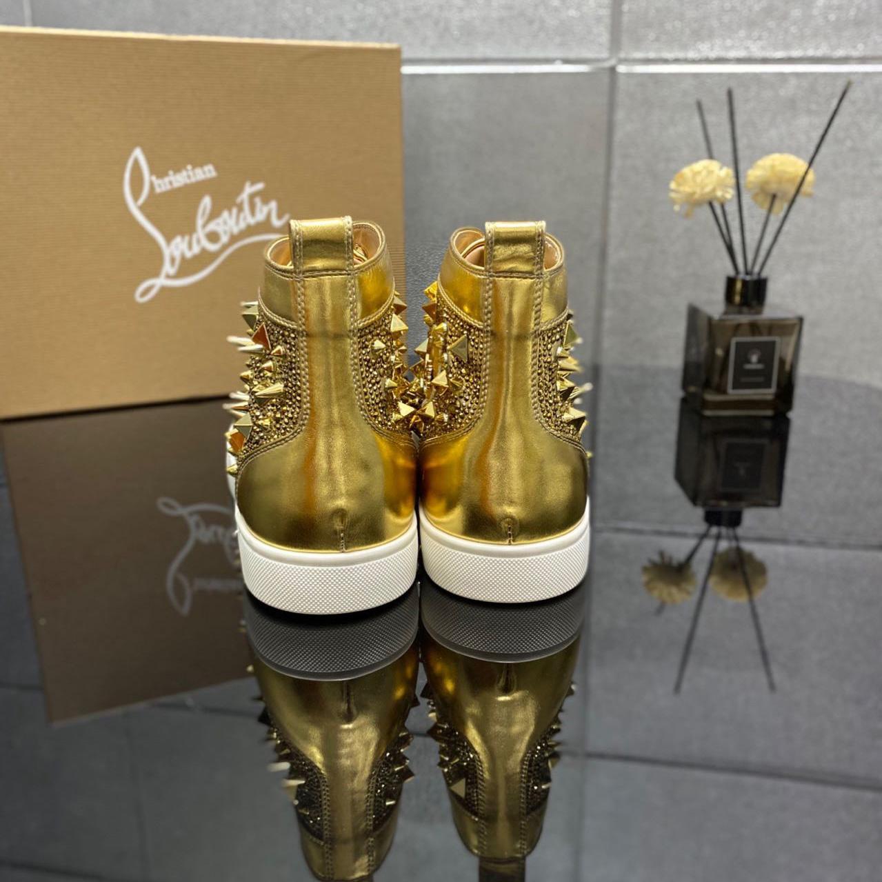 Christian Louboutin Full Diamond High-Top-Sneakers - EUR FASHION