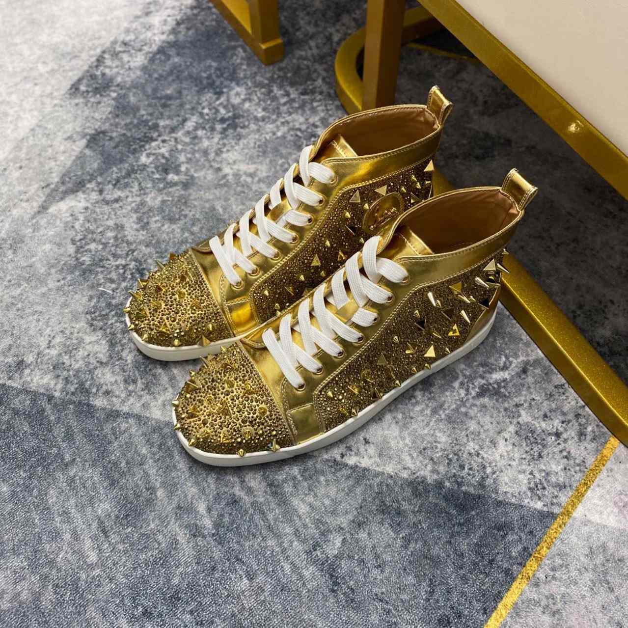 Christian Louboutin Full Diamond High-Top-Sneakers - EUR FASHION