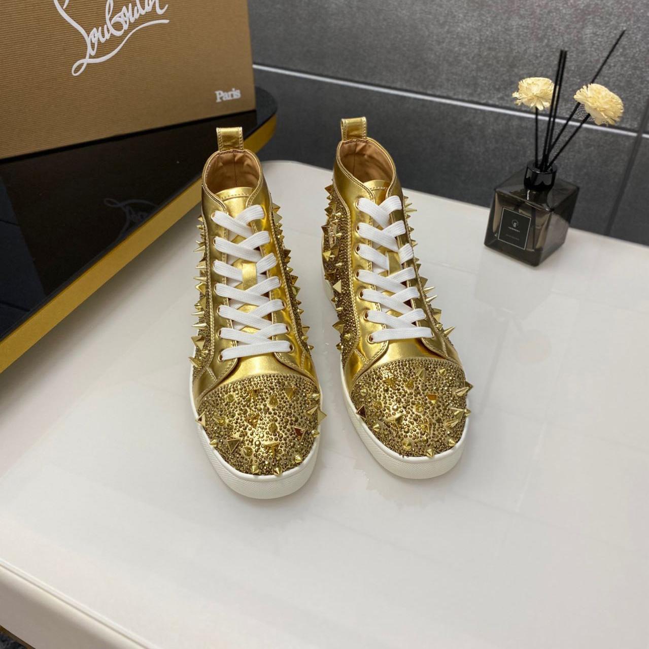 Christian Louboutin Full Diamond High-Top-Sneakers - EUR FASHION