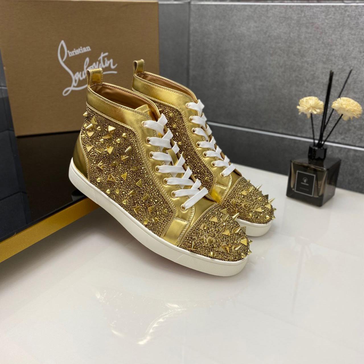 Christian Louboutin Full Diamond High-Top-Sneakers - EUR FASHION