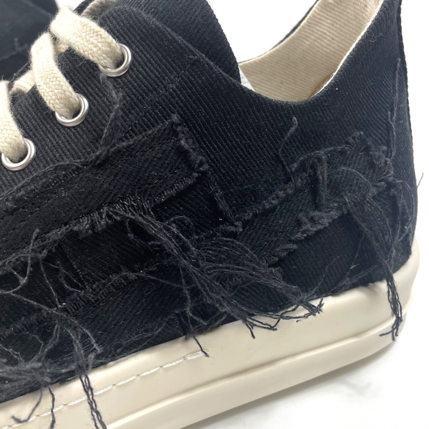 Rick Owens Drkshdw Low-Top-Sneaker mit Distressed-Effekt - EUR FASHION