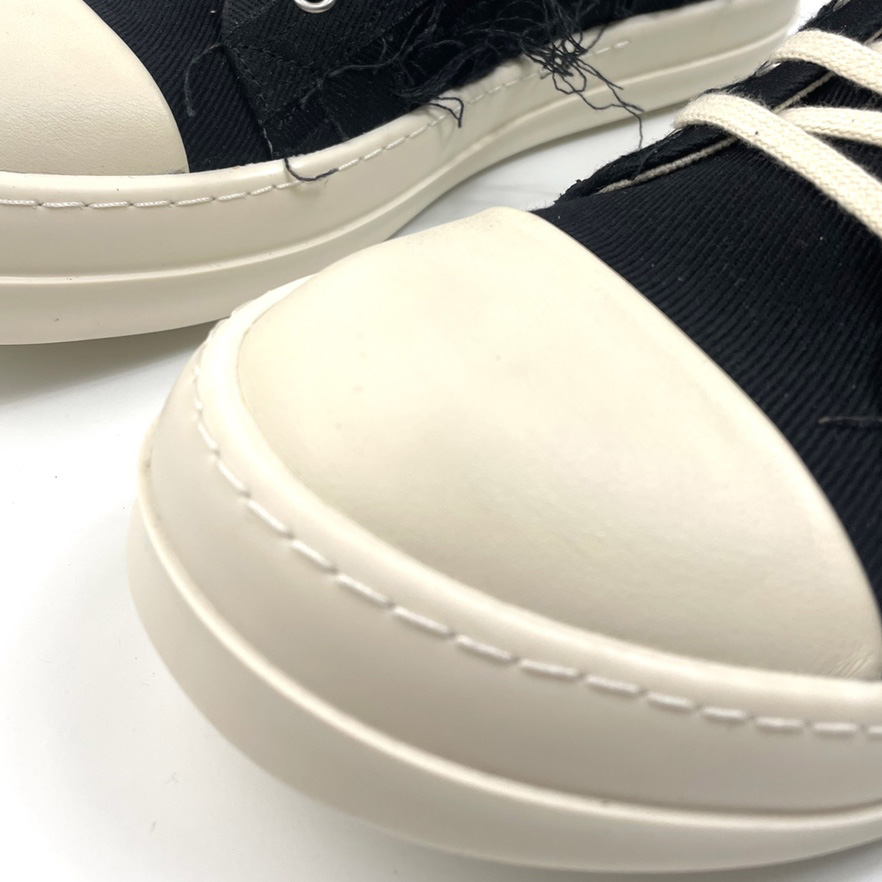 Rick Owens Drkshdw Low-Top-Sneaker mit Distressed-Effekt - EUR FASHION