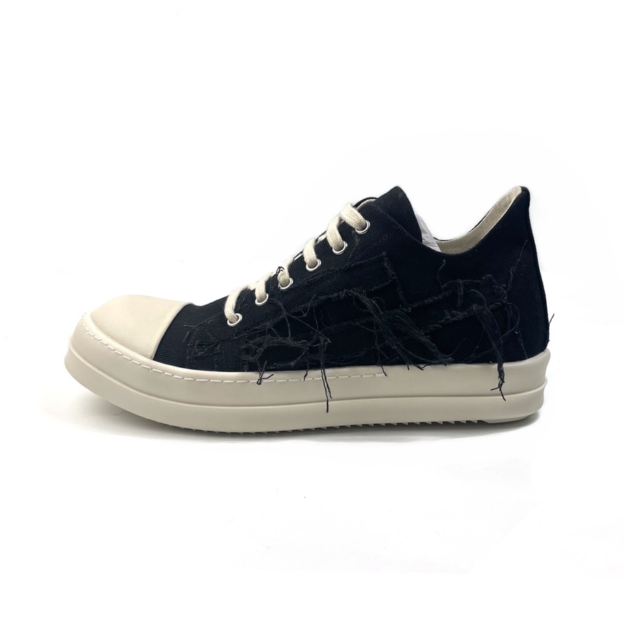 Rick Owens Drkshdw Low-Top-Sneaker mit Distressed-Effekt - EUR FASHION